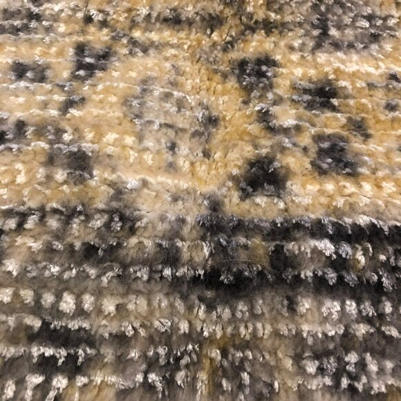 West Elm 20x20 Pillow Cover Wool & Cotton Blend Beige & Gray Geometric Pattern - Picture 2 of 6